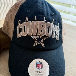 NFL Tan Mesh Trucker Hat with Black Snapback